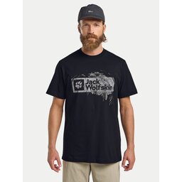Jack Wolfskin Jack Wolfskin Camiseta Brand T A64116 Azul marino Regular Fit