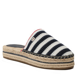 Tommy Hilfiger Еспадрили Tommy Hilfiger Feminine Crochet Mule Espadrille FW0FW07278 Space Blue DW6