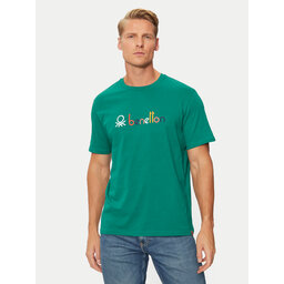 United Colors Of Benetton United Colors Of Benetton T-Shirt 3I1XU109Q Grün Relaxed Fit