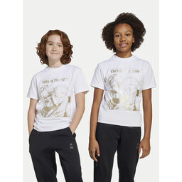 adidas adidas T-Shirt Star Wars The Mandalorian™ JF3637 Λευκό Regular Fit