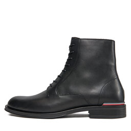 

Черевики Tommy Hilfiger Core Rwb Hilfiger Lth Lce Boot FM0FM05030 Black BDS, Чорний