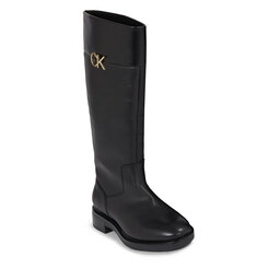 Calvin Klein Stövlar Calvin Klein Rubber Sole Knee Boot W/Hw HW0HW01689 Ck Black BEH