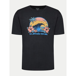 Quiksilver Quiksilver Póló Riding Today EQYZT07676 Fekete Regular Fit