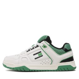 

Снікерcи Tommy Jeans Skater Tongue EM0EM01158 Coastal Green LY3, Білий
