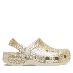 Crocs Pantoletten Crocs Classic Chunky Glitter Clog K 211939 Goldfarben