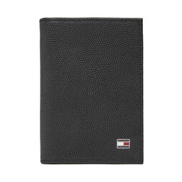 Tommy Hilfiger Velká pánská peněženka Tommy Hilfiger Th Flag Bifold AM0AM13522 Černá