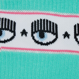 

Високі жіночі шкарпетки Chiara Ferragni 74SB0J02 Aqua Splash, Голубий