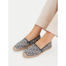 Tommy Hilfiger Espadrilles Tommy Hilfiger Th Monogram Jacquard FW0FW09501 Braun