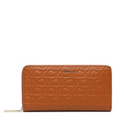 Calvin Klein Cartera grande para mujer Calvin Klein Ck Must Z/A Wallet Lg Embossed K60K610253 HJJ