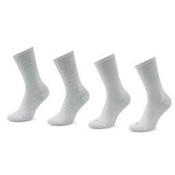 Calvin Klein 4 pár hosszú szárú női zokni Calvin Klein 701219852 White 001
