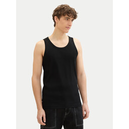 Tom Tailor Denim Tom Tailor Denim Tank top marškinėliai 1042035 Juoda Regular Fit