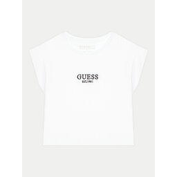 Guess Guess T-Shirt J4BI34 J1314 Weiß Boxy Fit