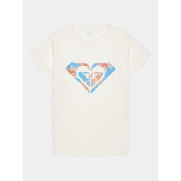 Roxy Roxy T-Shirt Day And Night ERGZT03954 Weiß Regular Fit