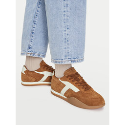 Tommy Hilfiger Sneakers Tommy Hilfiger Th Vintage Low Runner Suede FW0FW09621 Braun
