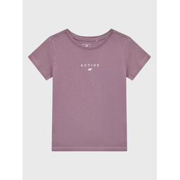 4F 4F Marškinėliai HJZ22-JTSD002 Violetinė Regular Fit