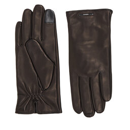 Calvin Klein Herrenhandschuhe Calvin Klein Modern Bar Leather Gloves K50K511017 Ck Black BAX