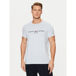 Tommy Hilfiger Tommy Hilfiger T-Shirt Tommy Logo MW0MW11797 Hellblau Slim Fit