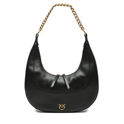 Pinko Handväska Pinko Brioche Hobo Classic 101526 A0QO Nero/Antique Gold Z99Q