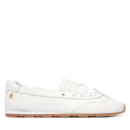 Tommy Hilfiger Ballerinas Tommy Hilfiger Bella Ballet Sneaker FW0FW09449 Weiß