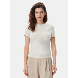 Tommy Jeans Tommy Jeans Camiseta Tonal Linear DW0DW20315 Beis Slim Fit
