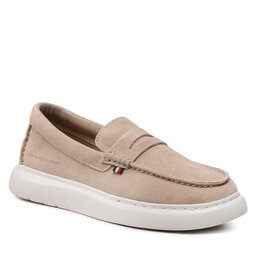 Tommy Hilfiger Μοκασίνια Tommy Hilfiger Hybrid Loafer FM0FM04440 Beige AEG