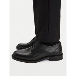 Tommy Hilfiger Oxford Schuhe Tommy Hilfiger Corporate Dressy Lth FM0FM06023 Schwarz