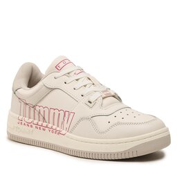 

Снікерcи Tommy Jeans Tjw Retro Basket Branding Lc EN0EN02264 Ivory YBI, Білий
