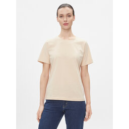 Calvin Klein Calvin Klein Футболка Smooth Cotton Crew Neck Tee Ss K20K205410 Бежевий Regular Fit
