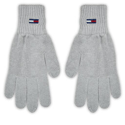 Tommy Jeans Dámské rukavice Tommy Jeans Tjw Flag Gloves AW0AW15480 Silver Grey P03