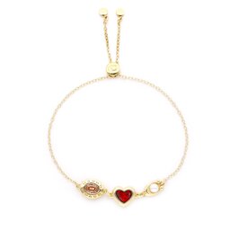 Coach Apyrankė Coach C Stn Hrt Sldr Brc CG186 Gold/Red