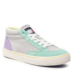 Tommy Jeans Sneakers Tommy Jeans Wmn Skate Mid Varsity Vulc EN0EN01628 Light Cast PSU