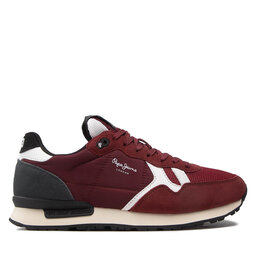 

Снікерcи Pepe Jeans Britt Man Studio Green PMS30851 Burgundy 299, Бордовий
