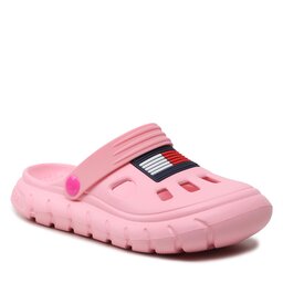Tommy Hilfiger Pantoletten Tommy Hilfiger Flag Comfy Sandal T1A2-32780-0083 S Pink 302