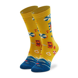 Cup of Sox Чорапи дълги мъжки Cup of Sox Holiday Mood Жълт