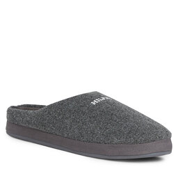 Tommy Hilfiger Tofflor Tommy Hilfiger Hilfiger Warm Felt Homeslipper FM0FM04768 Dark Ash PTY