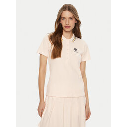 Guess Guess Polo majica V5RP02 KCOK1 Écru Regular Fit