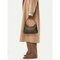 Calvin Klein Handtasche Calvin Klein Foil Logo Small Shoulder Bag LV04F3890G Dunkelgrün