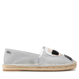 

Еспадрильї KARL LAGERFELD KL80111 Silver Canvas, Срібний