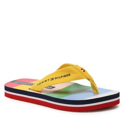 Tommy Hilfiger Zehentrenner Tommy Hilfiger Multicolor Flip Flop T3X8-32922-0058 M Yellow 200