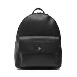 Calvin Klein Rucsac Calvin Klein Re-Lock Backpack With Flap Quilt K60K609626 Ck Black BAX