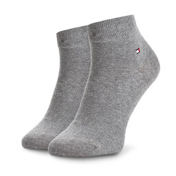 

Набір 2 пар низьких чоловічих шкарпеток Tommy Hilfiger 342025001 Middle Grey Melange 758, Сірий