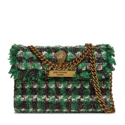 Kurt Geiger Táska Kurt Geiger 690-Tweed Mini Kensington 2949707609 Blk/Green