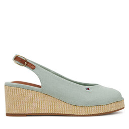 Tommy Hilfiger Alpargatas Tommy Hilfiger Flag Mid Wedge Espad Slingback FW0FW08595 Celeste