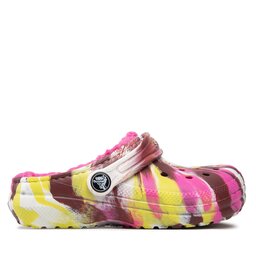 

Шльопанці Crocs Classic Lined Marbled Cgk 207773 Electric Pink/Multi, Рожевий