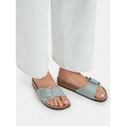 Birkenstock Pantoletten Birkenstock Madrid Big Buckle Hex 1031788 Grün