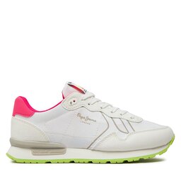 Pepe Jeans Сникърси Pepe Jeans Brit Neon W PLS40011 Бял
