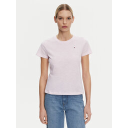 Tommy Hilfiger Tommy Hilfiger Camiseta Slub WW0WW44433 Rosa Slim Fit