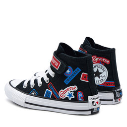 

Кеди Converse Chuck Taylor All Star Easy-On Stickers A06356C Black/Fever Dream/Blue Slushy, Чорний
