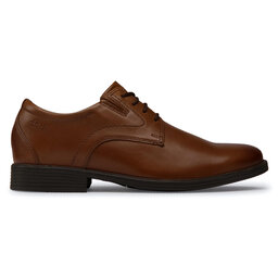 

Туфлі Clarks Whiddon Plain 261529197 Dark Tan Leather, Коричневий