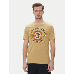 Aeronautica Militare Aeronautica Militare Marškinėliai 251TS2414J641 Smėlio Regular Fit